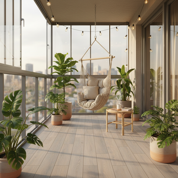 Transformă balconul într-o oază de relaxare: Pardoseala PVC autoadezivă este cheia