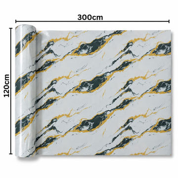Rola Autoadeziva Imitatie Marmura , 1.5mm, 120x300cm, 3.6mp, Cod MH-036