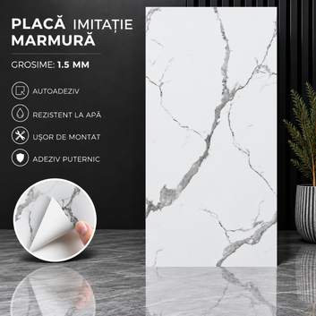 10 x Placi Marmura (imitatie) 1.5mm - COD: MH-002-30 - 30x60cm