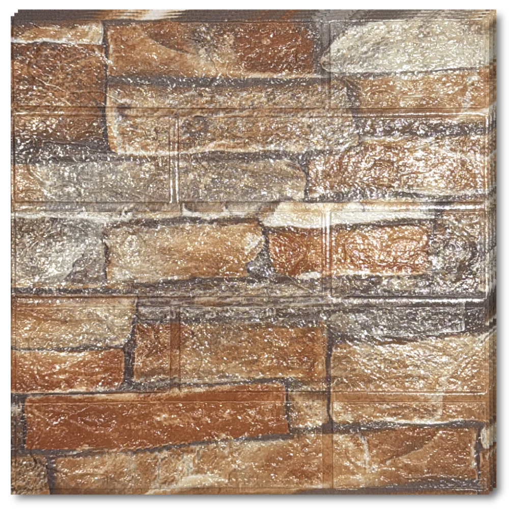 10 x Placi Mici Tapet 3D - 34 X 39 Cm "Caramida Maro" 3mm ( COD: 128826 )