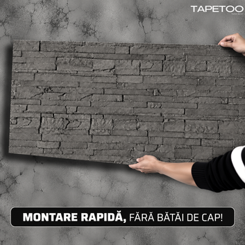 Texturált kőhatású dekoratív panelek, 60x120cm, KÓD: V0605-36