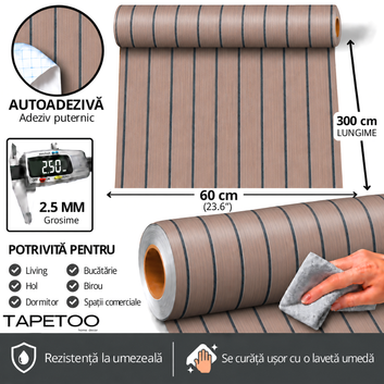 3D Öntapadó Lamellás Panel Tekercs 2,5mm - KÓD: V0605-12 - 60x300cm(1,8nm)
