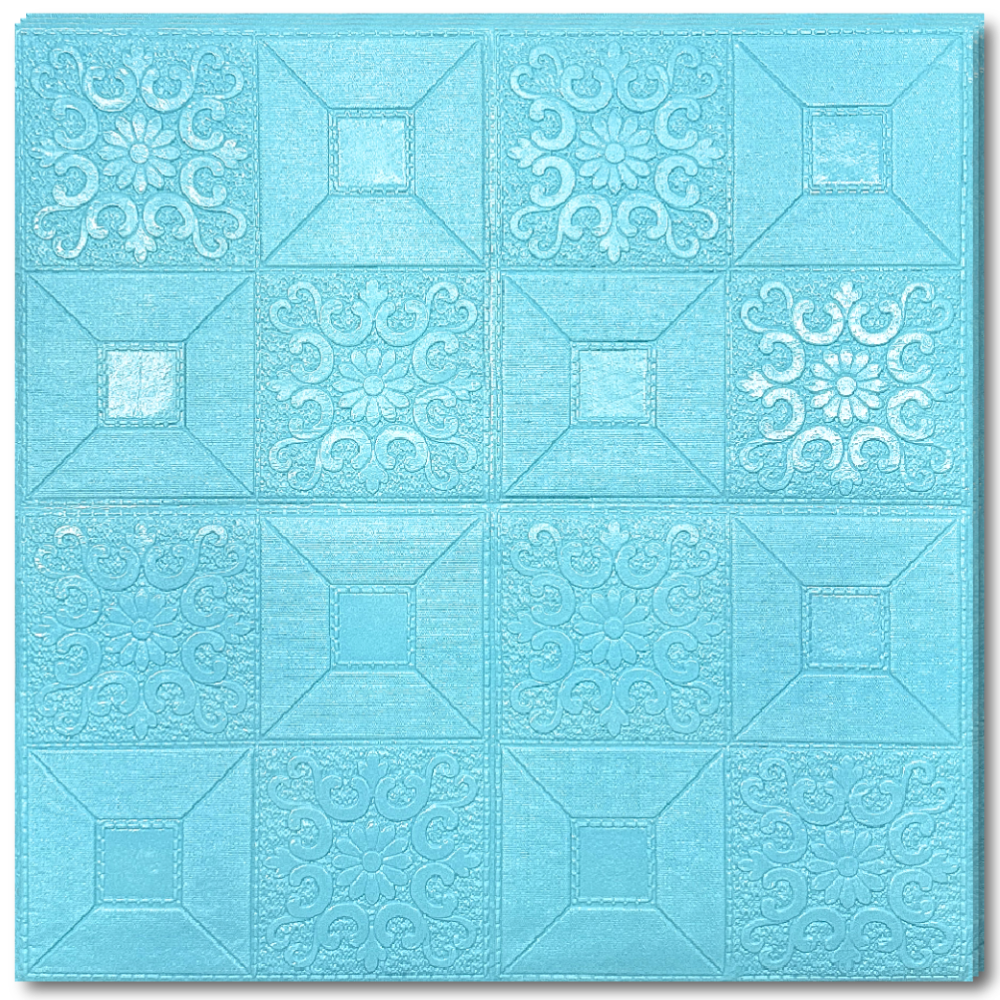 10 x Placi Tavan 3D - 70 X 70 Cm "Blue" 3mm ( COD: 73-Blue )