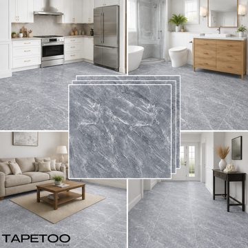 Set 24 x Placi PVC Podea Autoadezive stil Marmura - Cod: V0606-20, 45.6 x 45.6cm