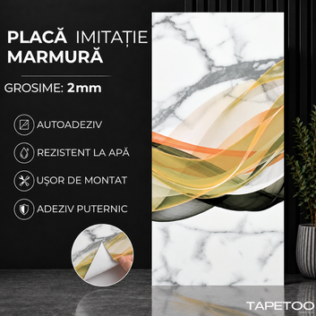 10 х Мраморни плочки (имитация) 2мм - КОД: Marmura 111 - 30х60см