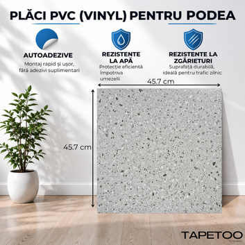 24 db öntapadó PVC padlólap, márvány mintás - Kód: ALM 2-6