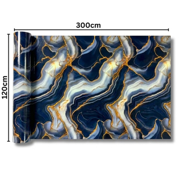 Rola Autoadeziva Imitatie Marmura 2mm - COD: V0606-8 - 120x300cm(3.6mp)