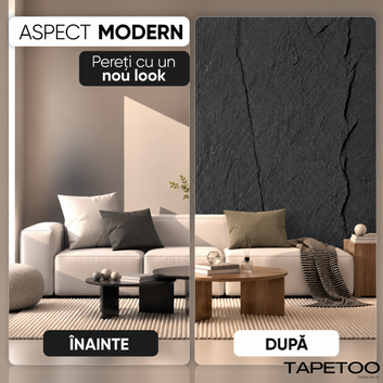Panou Decorativ 3D din Spumă, Aspect Piatră Naturală Texturată, 60 x 120 cm, COD: V0602-12