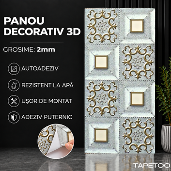 10 x Placi Marmura (imitatie) 2mm - COD: PH001 - 30x60cm