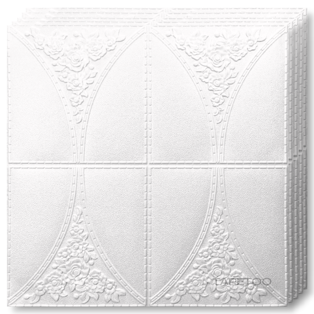 10 x Placi Tavan 3D - 70 X 70 Cm "Flori" 3mm ( COD: 83 )