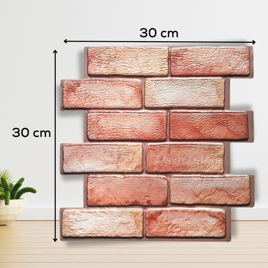 10 x Placi Relief 3D (30x30cm) Caramida HEX Cod: 126517