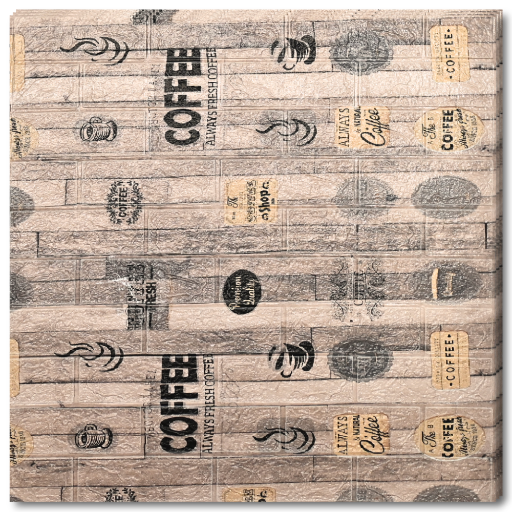 10 x Placi Tapet 3D - 70 X 77 Cm " Cafea " 3mm ( COD: 7373-24 )