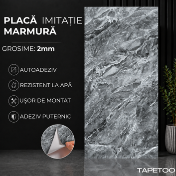 10 x Placi Marmura (imitatie) 2mm - COD: P8807 - 30x60cm