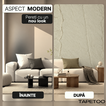 Panou Decorativ 3D din Spumă, Aspect Piatră Naturală Texturată, 60 x 120 cm, COD: V0601-14