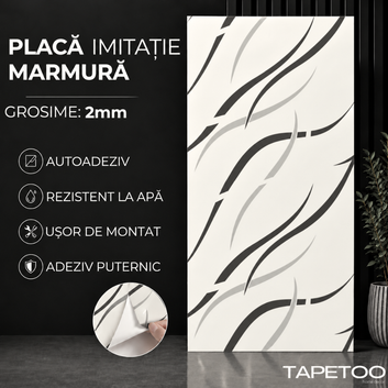 10 x Placi Marmura (imitatie) 2mm - COD: PH002 - 30x60cm