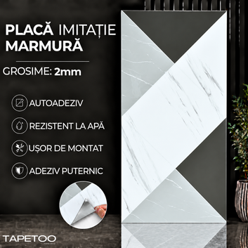 10 x Placi Marmura (imitatie) 2mm - COD: PH006 - 30x60cm