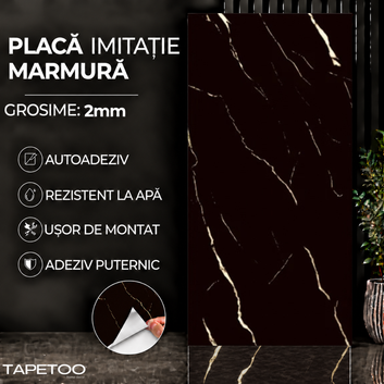 10 x Placi Marmura (imitatie) 2mm - COD: P8809 - 30x60cm