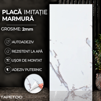 10 x Placi Marmura (imitatie) 2mm - COD: PD909 - 30x60cm