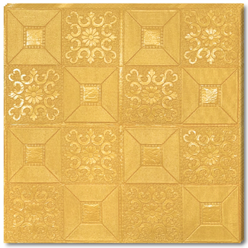 10 x Placi Tavan 3D - 70 X 70 Cm "Galben mustar" 3mm ( COD: 73-Mustar )