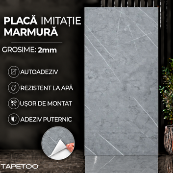 10 x Placi Marmura (imitatie) 2mm - COD: PD901 - 30x60cm