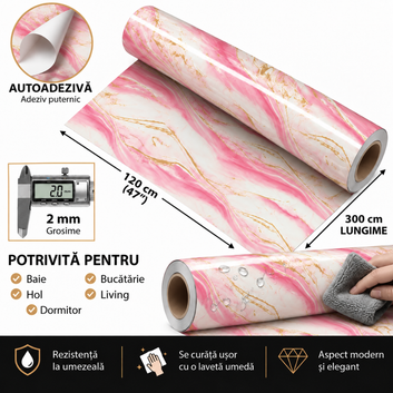 10 х Мраморни плочки (имитация) 2мм - КОД: P8801 - 30х60см 