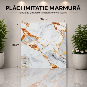 10 x Placi Marmura (imitatie) 1.5mm - COD: MH-074-60 - 60x60cm