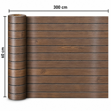 3D Öntapadó Lamellás Falpanel Tekercs 2,5mm - KÓD: V0606-14 - 60x300cm (1,8nm)