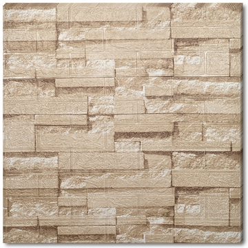 10 x Placi Tapet 3D - 70 X 77 Cm " Caramida bej " 3mm ( COD: 7373-18 )