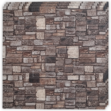 10 x Placi Tapet 3D - 70 X 77 Cm " Mozaic gri & maro " 3mm ( COD: 92- V2 )