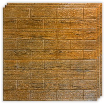10 x 3D tapétapanel - 70 x 77 cm "Barna kő" 3 mm ( KÓD: V0209-11 )