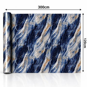 Rola Autoadeziva Imitatie Marmura , 1.5mm, 120x300cm, 3.6mp, Cod MH-054