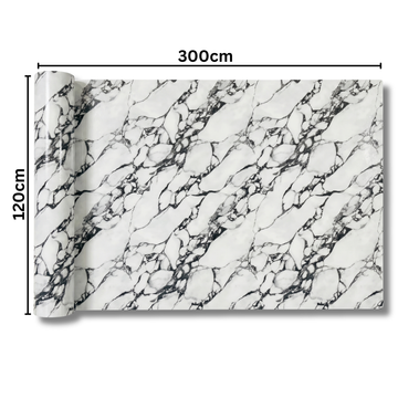 Rola Autoadeziva Imitatie Marmura 2mm - COD: TENO2576 - 120x300cm(3.6mp)