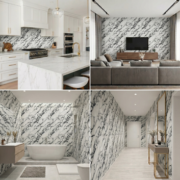 Rola Autoadeziva Imitatie Marmura 2mm - COD: TENO2576 - 120x300cm(3.6mp)