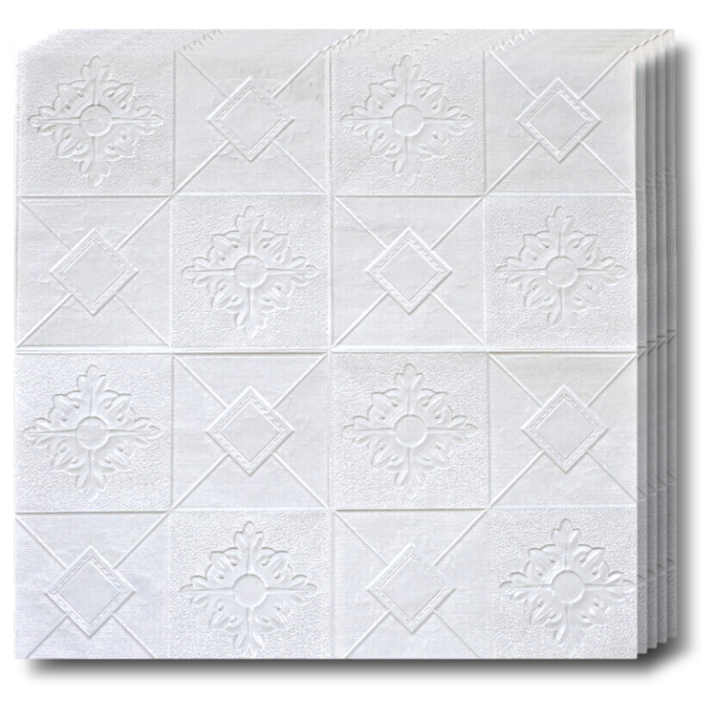 10 x Placi Tavan 3D - 70 X 70 Cm ,,Patrate'' 3mm ( COD: 15 )