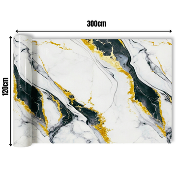 Rola Autoadeziva Imitatie Marmura 2mm - COD: V0601-10 - 120x300cm(3.6mp)