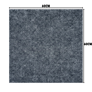 Set 10 bucăți mocheta autoadezivă pentru pardoseală, gri cenusiu, 60x60cm, 3.6mp, V0601-29