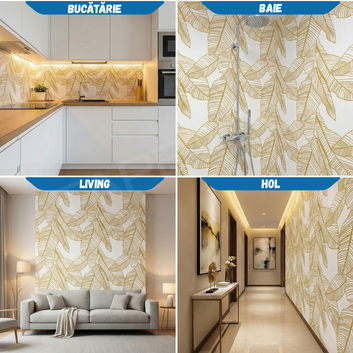 Rola Autoadeziva Imitatie Marmura 2mm - COD: V0601-3 - 120x300cm(3.6mp)