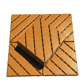 Set 44 bucăți plăci pentru terasa sau balcon interconectabile, PVC, portocaliu, 30x30cm, 3.96mp, COD: V0602-22