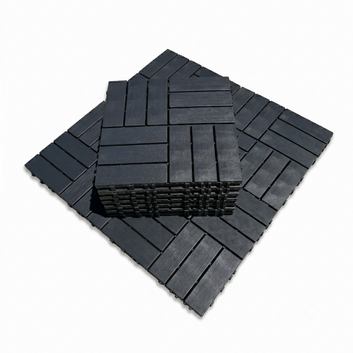 Set 44 bucăți plăci pentru terasa sau balcon interconectabile, PVC, gri inchis, 30x30cm, 3.96mp, COD: V0602-23