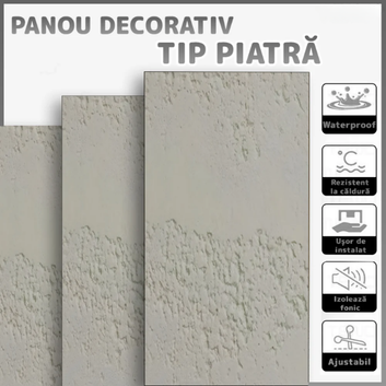 Panouri Decorative cu Aspect de Piatră Texturată, 60x120cm, COD: V0602- 34