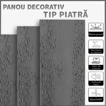 Panouri Decorative cu Aspect de Piatră Texturată, 60x120cm, COD: V0602- 35