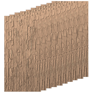 Panouri Decorative cu Aspect de Piatră Texturată, 60x120cm, COD: V0605-35