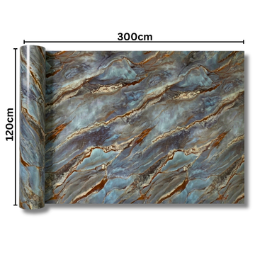 Rola Autoadeziva Imitatie Marmura 2mm - COD: V0605-7 - 120x300cm(3.6mp)