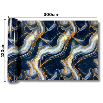 Rola Autoadeziva Imitatie Marmura 2mm - COD: V0606-8 - 120x300cm(3.6mp)
