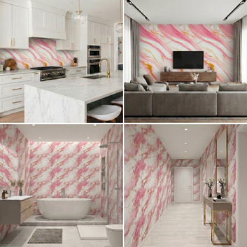 Rola Autoadeziva Imitatie Marmura 2mm - COD: V0606-9 - 120x300cm(3.6mp)