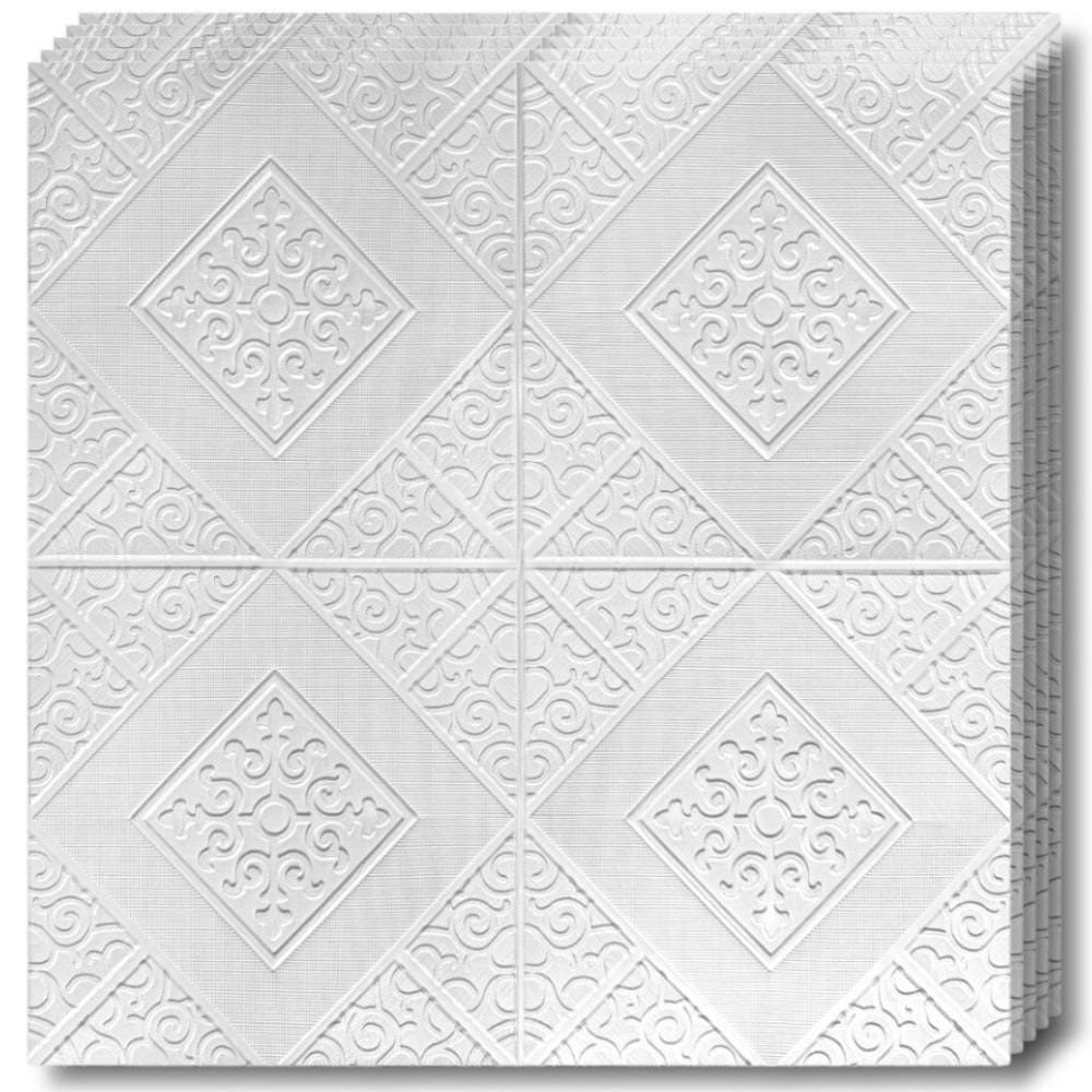 10 x Placi Tavan 3D - 70 X 70 Cm "Romb" 3mm ( COD: 79 )