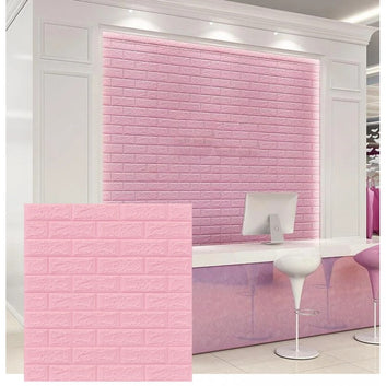 25 x Placi Mici Tapet 3D - 34 X 39 Cm "Roz" 3mm ( COD: 3-MIC )