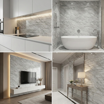 Rola Autoadeziva Imitatie Marmura 2mm - COD: V0602-6 - 120x300cm(3.6mp)