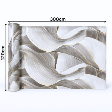 Rola Autoadeziva Imitatie Marmura 2mm - COD: V0602-3 - 120x300cm(3.6mp)